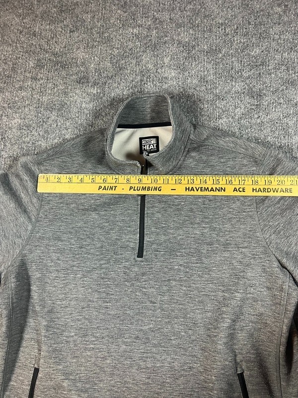 32 Degrees Heat Men's 1/4 Zip Pullover Gray Size XL gallery