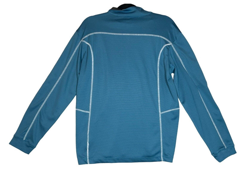 Columbia Golf Mens Medium Blue Long Sleeve 1/4 Zip Omni-Wick Pullover Shirt gallery