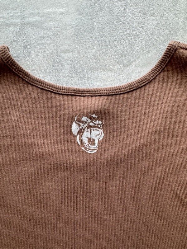 Gorilla Mind Gorilla Mode Men’s Ribbed Tank Top Large Salmon Pink Gym Muscle Fit gallery