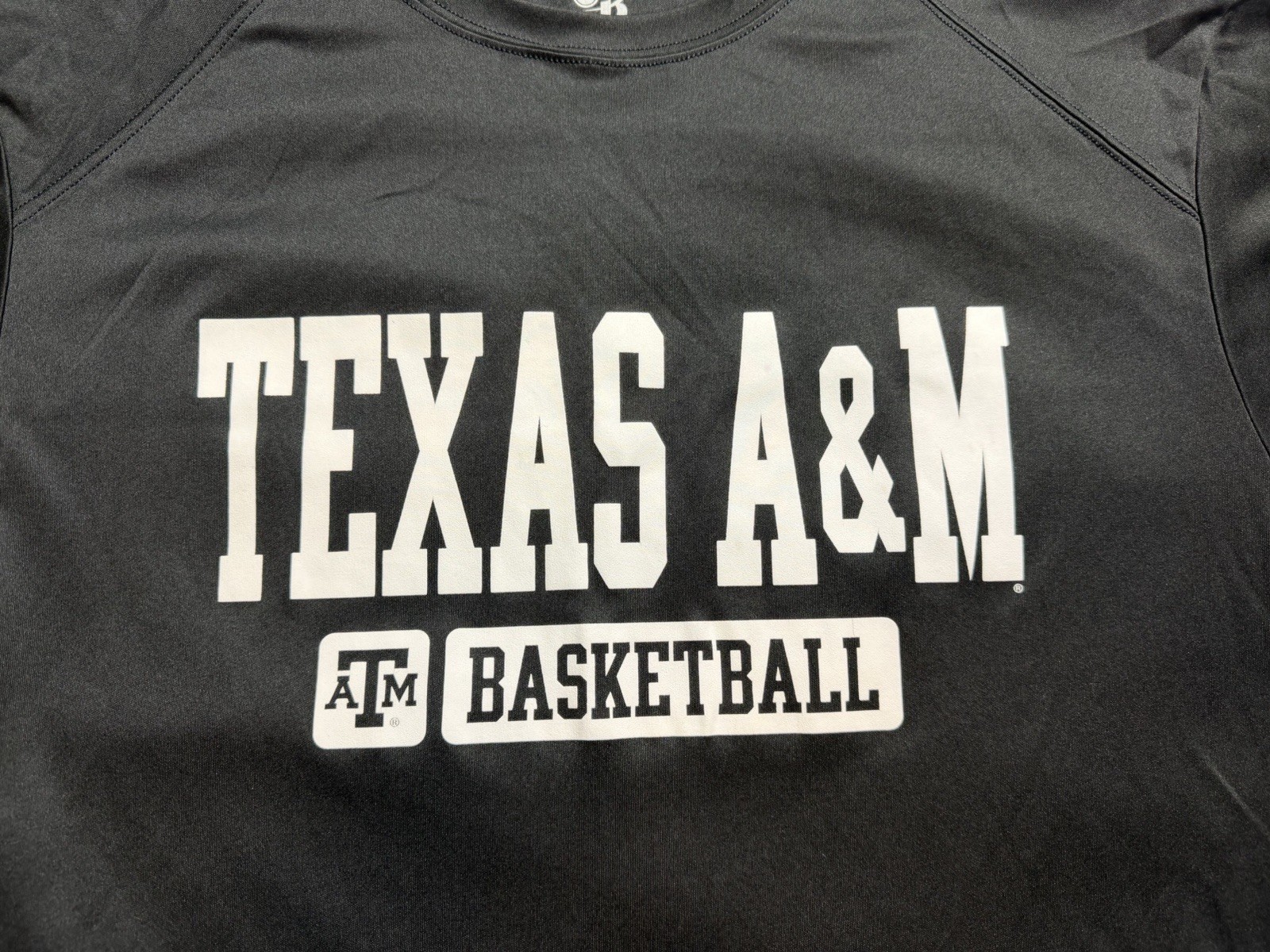 Texas A&M Aggies Basketball LS Athletic Performance A4 Black Shirt L Badger B063 gallery