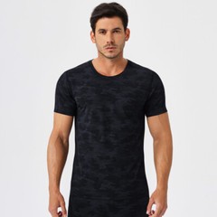 Men Sports Short Sleeves T-Shirt Top Fitness Training Running Sportswear YL5064