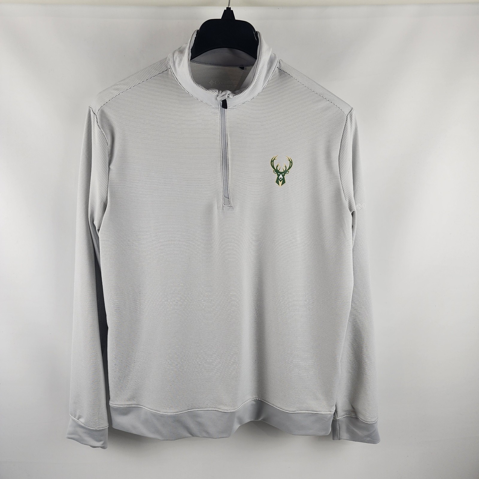 Columbia Pullover Men Medium Multi Even Lie Omni Wick Milwaukee Bucks 1/4 Zip gallery