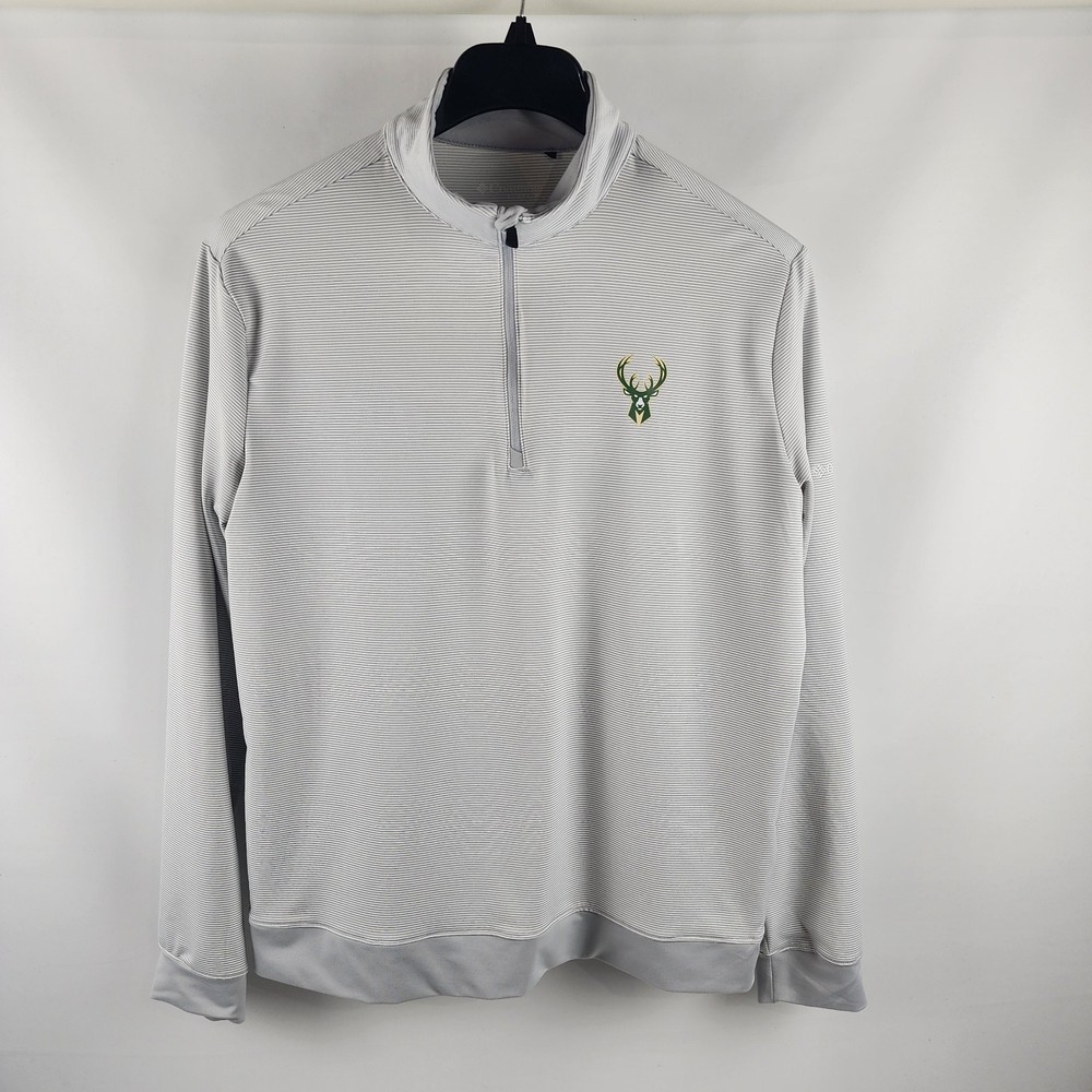 Columbia Pullover Men Medium Multi Even Lie Omni Wick Milwaukee Bucks 1/4 Zip