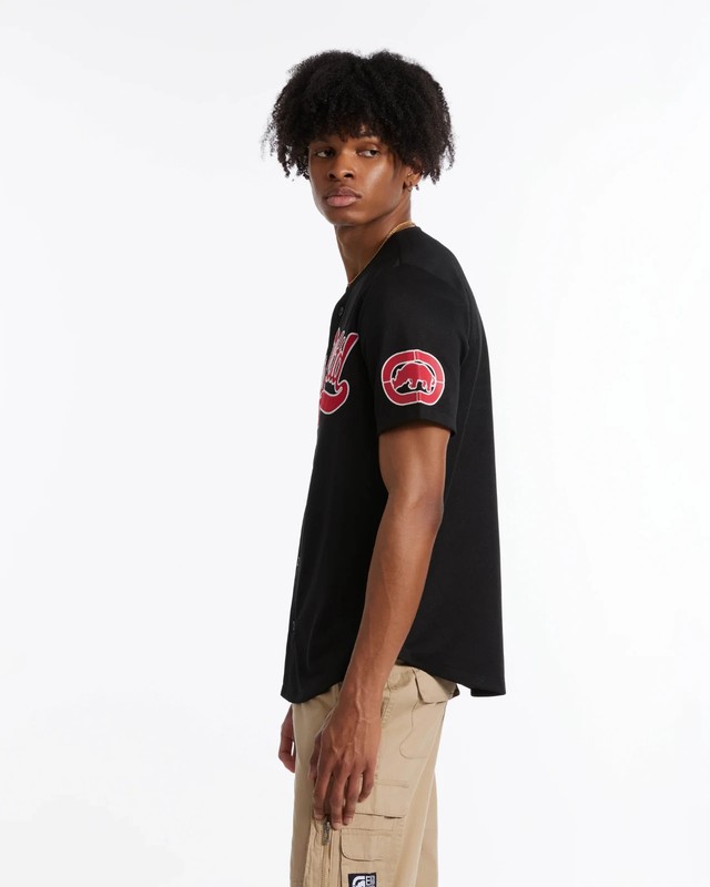 Ecko Unltd Hit Parade Mens Jersey Black Red Large NWT gallery
