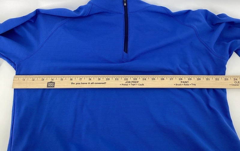 Holderness Bourne 1/4 Zip Pullover Mens L Dry Luxe Performance Tailored Fit Blue gallery