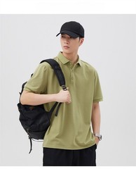 Men’s Regular Fit Short Sleeve Cotton Classic Casual Loose Shirts Polo Shirt