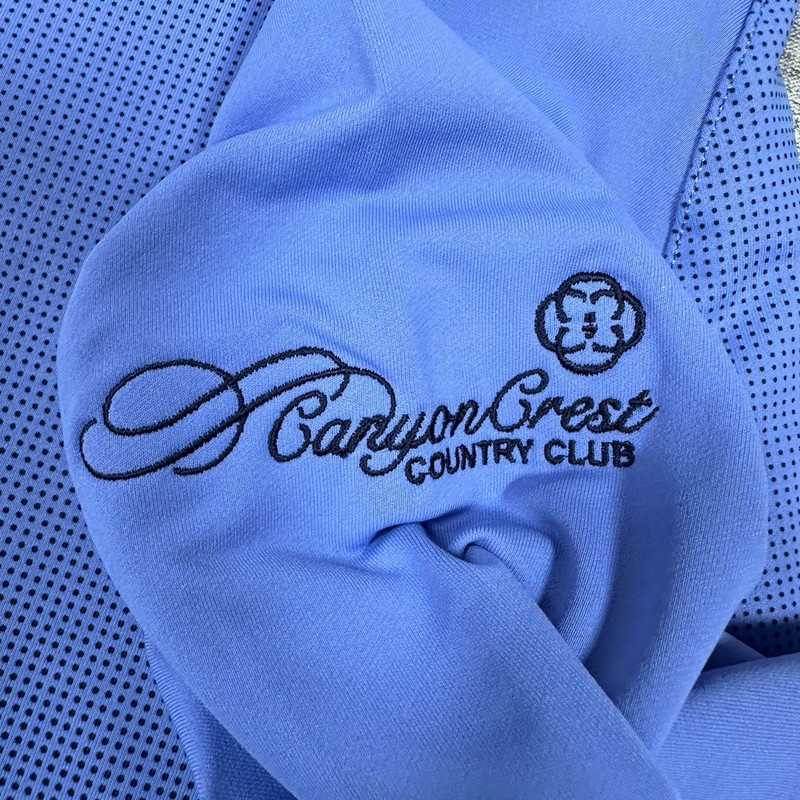 Peter Millar Pullover Mens Large Blue Dip Dye Perth 1/4 Zip Performance Golf gallery