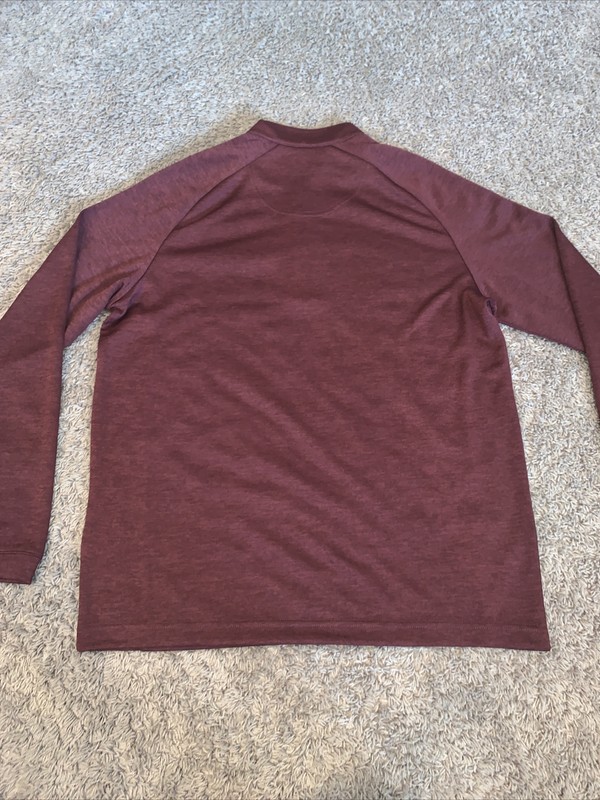 NWT Men's Bolle 1/4 Zip Performance Pullover Burgundy Medium, Large, XL, 2XL gallery
