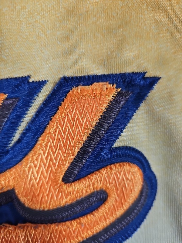 Vintage FUBU League 05 Jersey 2XL XXL Collection Yellow Hip Hop Orange Ombre gallery