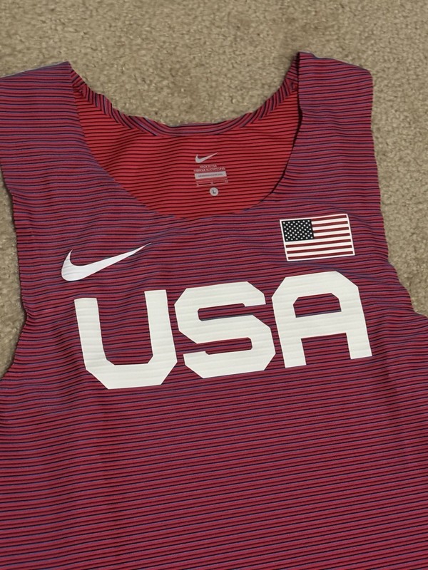Nike 2023 USA International Team Pro Elite Track Singlet AO8669-XXX Men's Size L gallery
