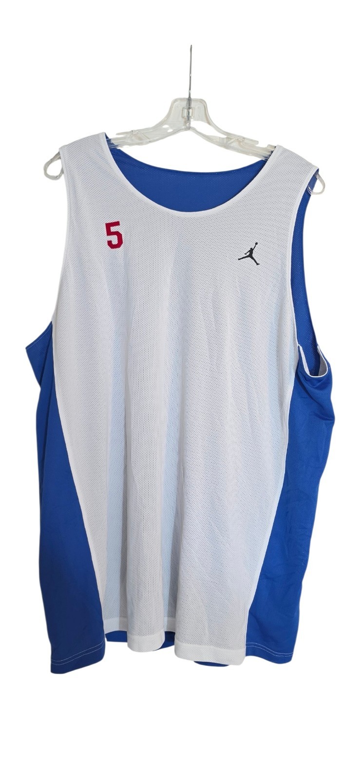 Jordan Reversible Basketball Practice Jersey Men’s XL Blue White #5 Jumpman gallery