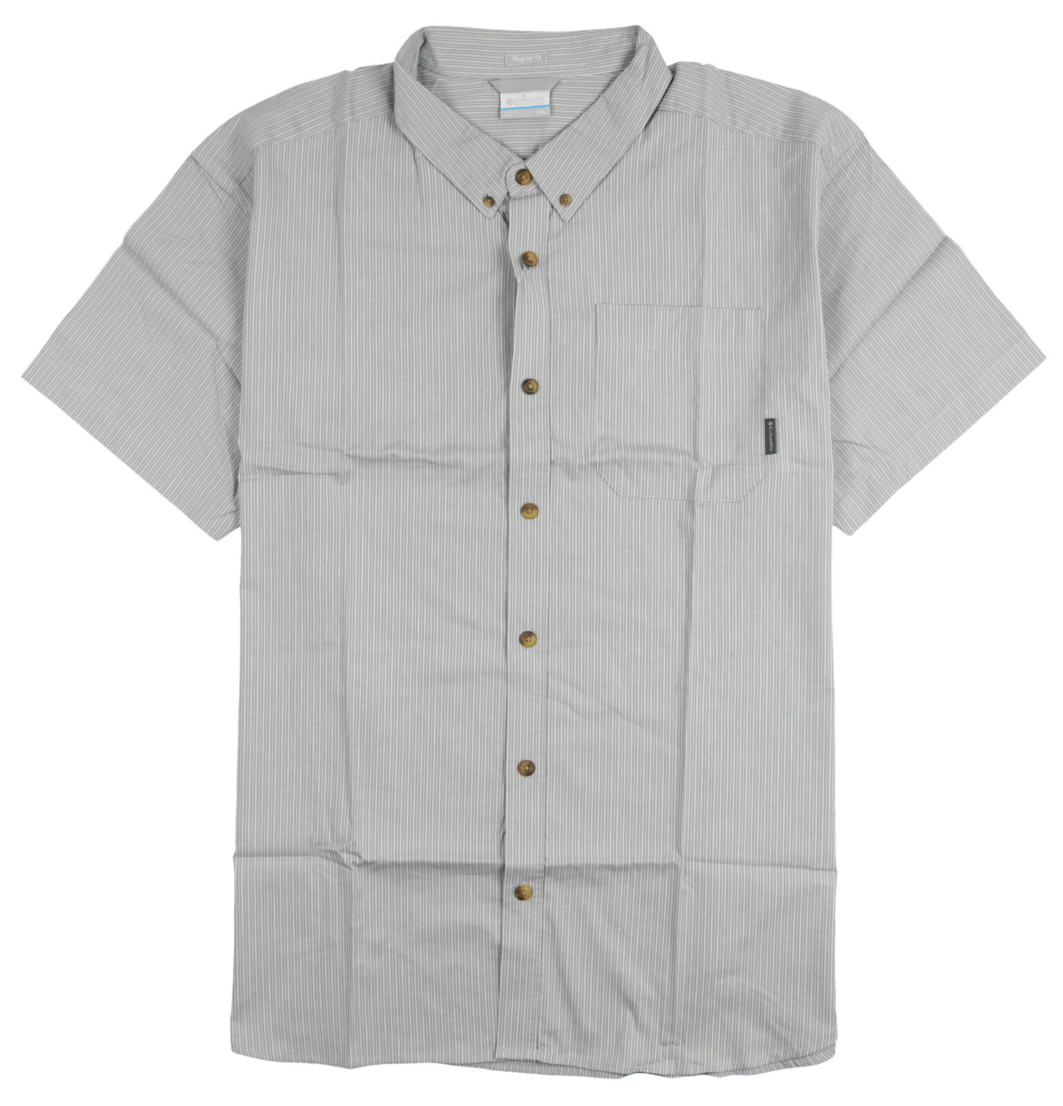 COLUMBIA Rapid Rivers II Short Sleeve Shirt sz S Small Gray gallery