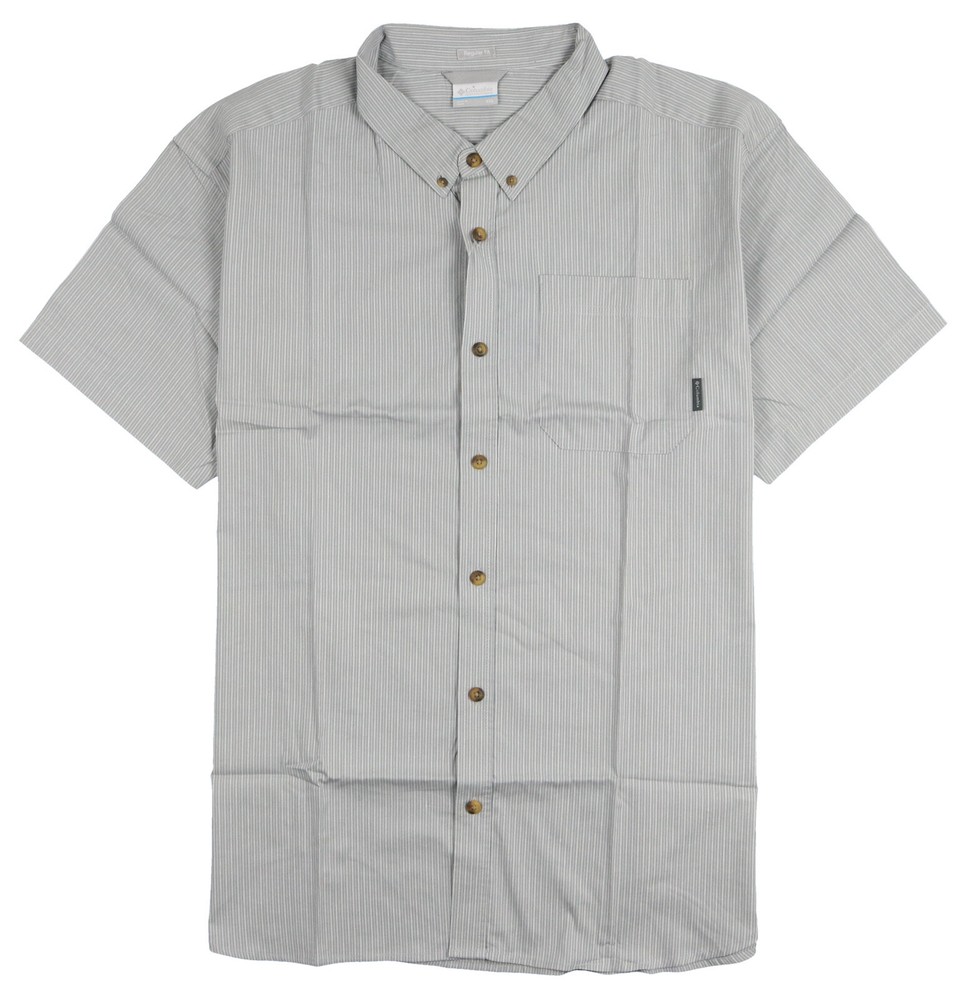 COLUMBIA Rapid Rivers II Short Sleeve Shirt sz S Small Gray