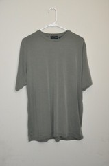 axcess men med olive pull over shirt a clairborne company modal polyester blend