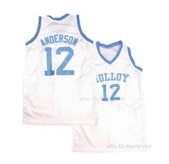 Throwback Kenny #12 High School Basketball Jersey White Stitched Custom Names
