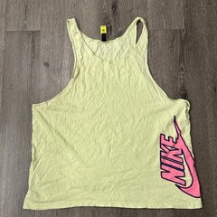 Nike Tank Top Mens 2XL Graphic Swoosh Sleeveless Athletic Training Green