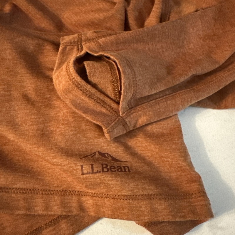 L.L. Bean Comfort Pullover Mens Rust Lightweight 1/4 Zip Performance Shirt Sz XL gallery