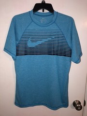 MINT Nike Men’s Size Medium Dri-Fit Running Tee Aqua Blue T Shirt