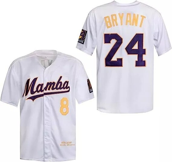 Design Mamba 8&24 Bryant Forever Baseball Jersey Commemorate Tribute gallery