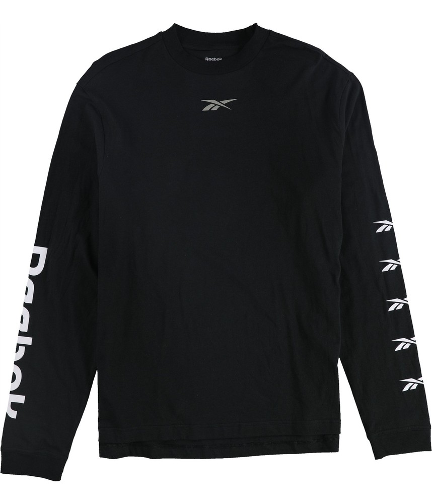 Reebok Mens Meet You There Q4 Basic T-Shirt, Black, Medium