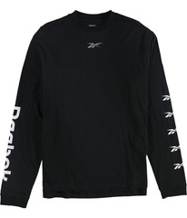 Reebok Mens Meet You There Q4 Basic T-Shirt, Black, Medium