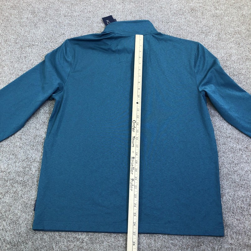 Nautica Pullover Mens Medium Blue NAVTECH Long Sleeve 1/4 Zip Performance Top gallery