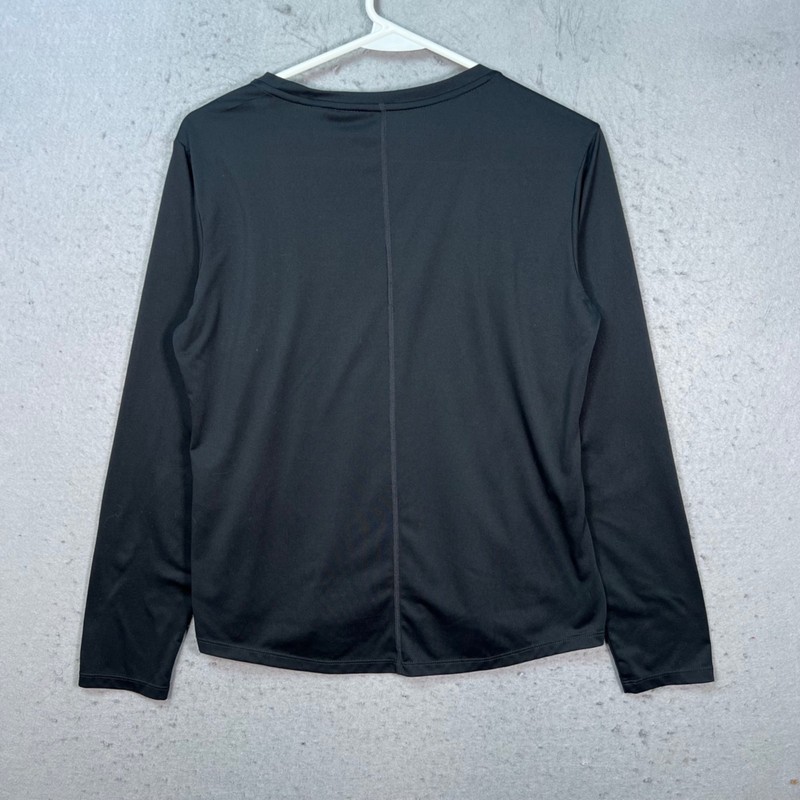 Nike Dri-Fit Womens Size Small Black Long Sleeve Athletic Shirt Running Gym gallery