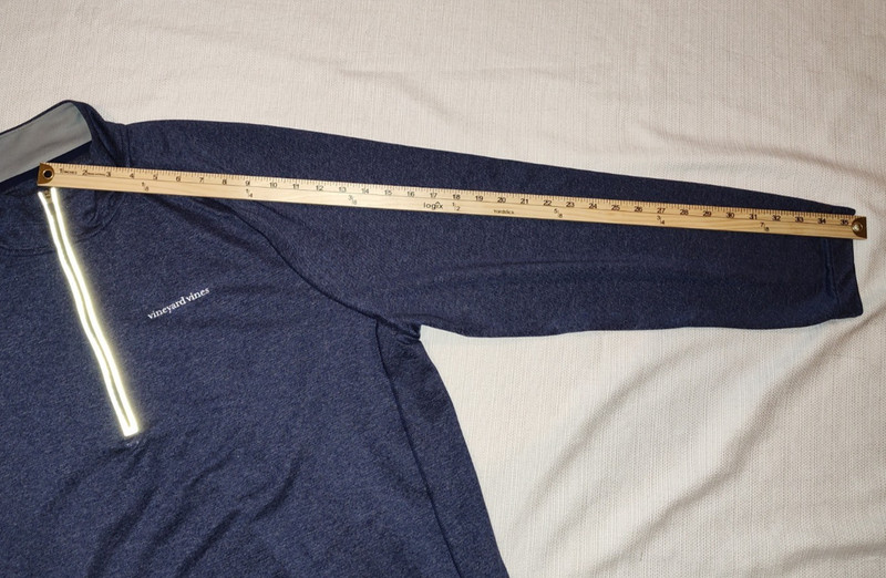 NICE Vineyard Vines Performance Men's Blue 1/2 Zip Pullover Shirt XXL POCKET 2XL gallery