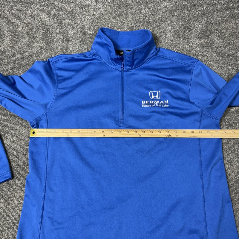 The North Face Pullover Mens XL Blue 1/4 Zip Long Sleeve Honda Berman Dealer Top gallery