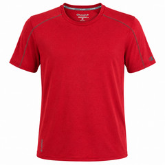 Champion Vapor Powertrain Mens T-Shirt M Red Athletic Short Sleeve Polyester