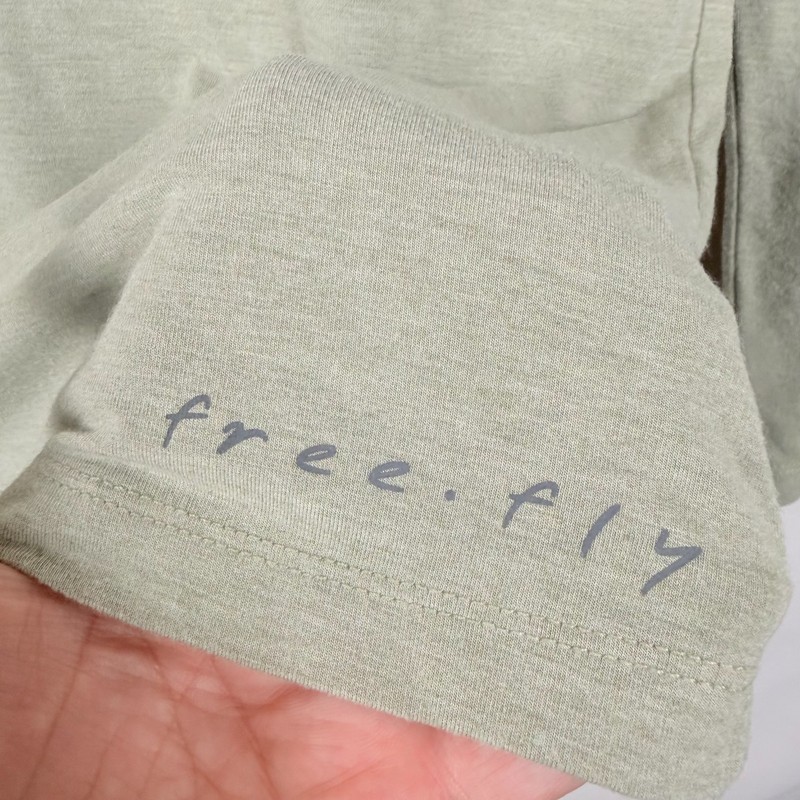 Free Fly Bamboo Performance Henley Sage Green Long Sleeve Mens Large gallery