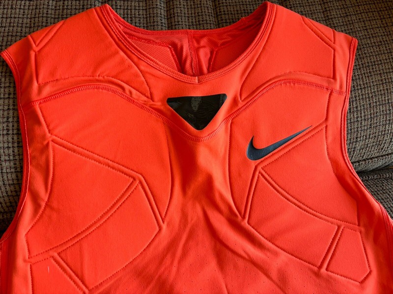 Nike Speed Vapor Mens Dri Fit Padded Training Football Shirt Orange XL - NWOT! gallery