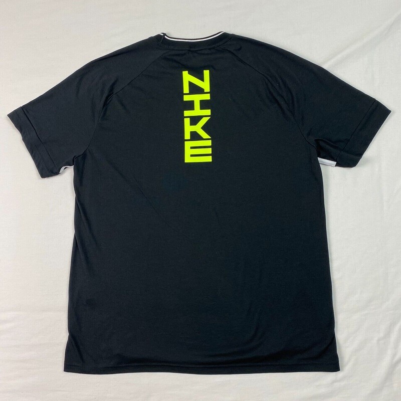 Nike Dri Fit Black/White/Volt Training SS Top Mens Size L (DR8820-010) gallery