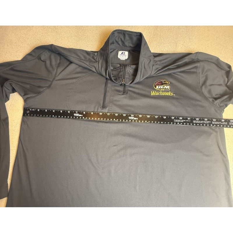ULM Warhawks 1/4 Zip Pullover Men's Size XL Gray Long Sleeve-548 gallery