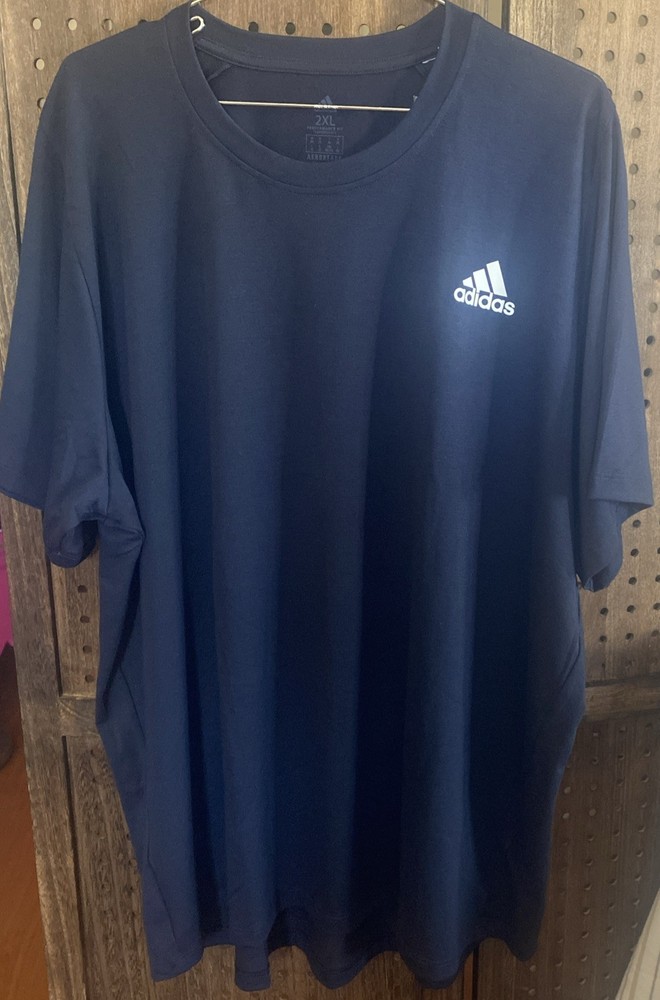 Adidas Performance Fit Plus size T-shirt 2XL Black Color