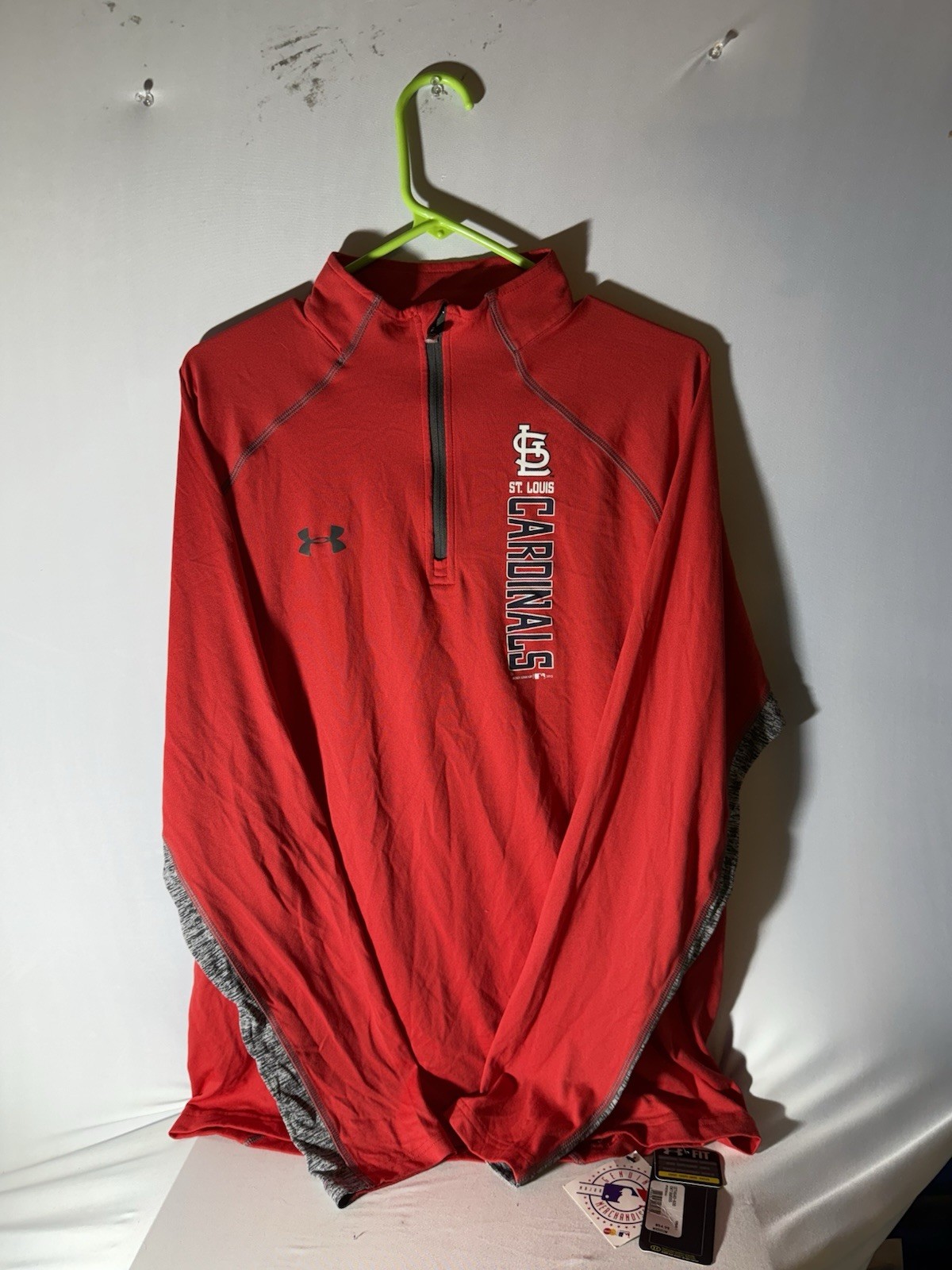 Under Armour HeatGear St. Louis Cardinals 1/4 Zip Loose Fit Long Sleeve M gallery