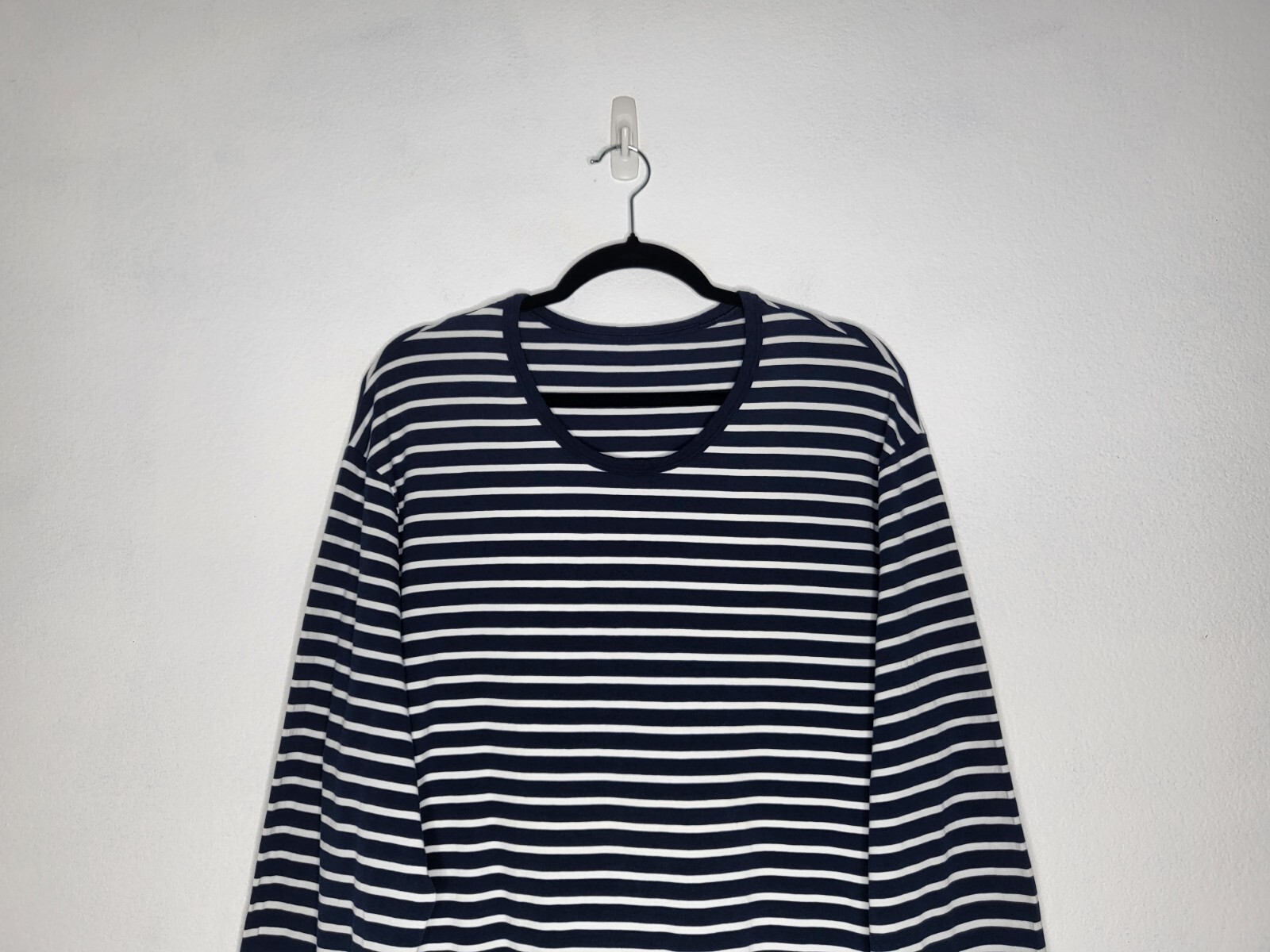 LULULEMON 5 Year Basic Long Top Sleeve Tee Nluev white Stripes Men's Size XL gallery