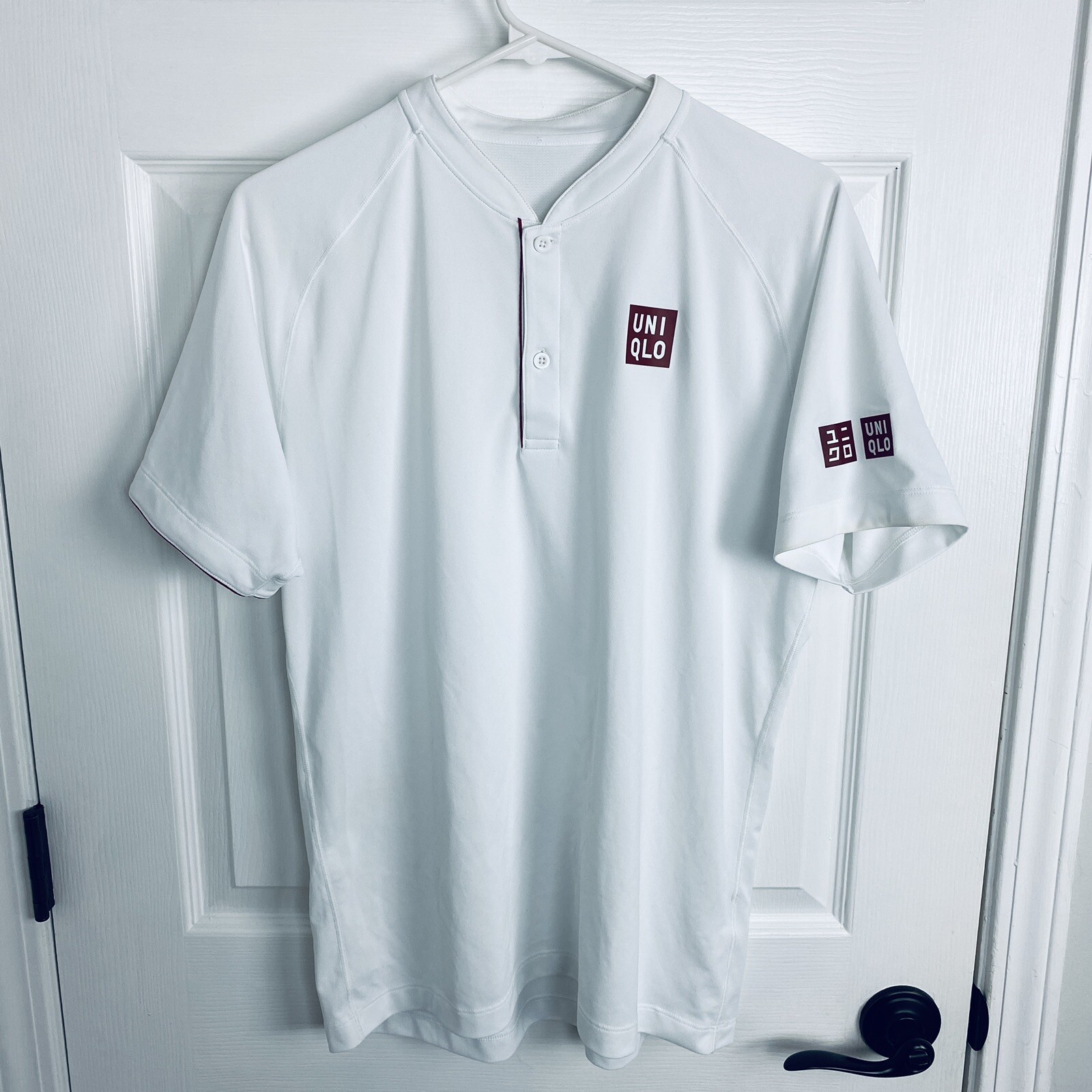 Uniqlo Roger Federer RF 2018 Wimbledon Henley Polo Tennis Shirt DRY-EX M(L) Nike gallery