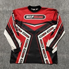 Bilt Racing Jersey Adult XL Red Motocross Elbow Padding Long Sleeve Motorcycle