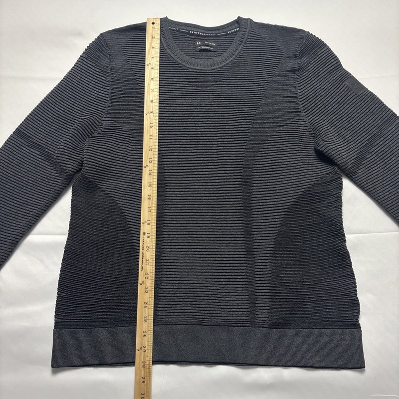 Under Armour Men's Gray XXL IntelliKnit Phantom Sweater Long Sleeve Thumb Holes gallery