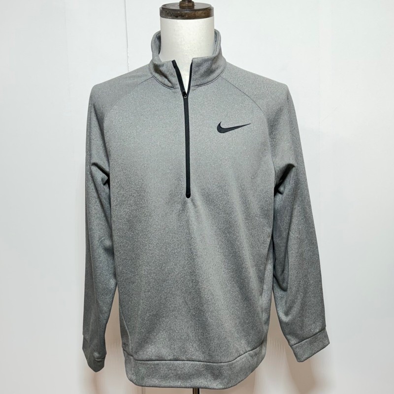Nike Therma 1/4 Zip Pullover Mens Large Gray Dri-FIT Fleece Jacket 860497-091 gallery