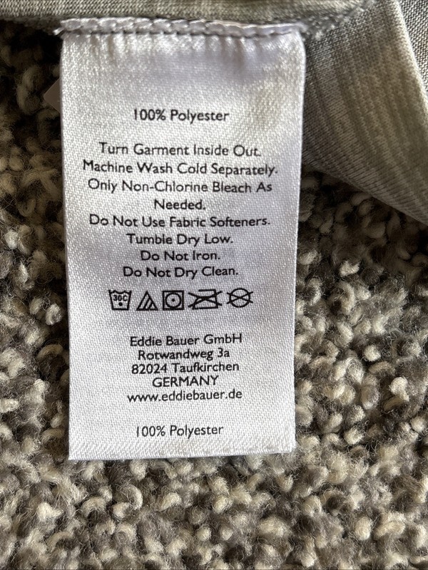 Eddie Bauer Men's Athletic 1/4 Zip Shirt Large Freedry Moisture Wicking Cinder gallery