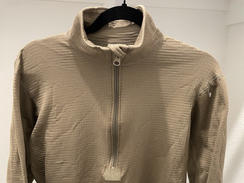 US Military ECWCS Gen III Level 2 Shirt Mens Small Midweight Grid Fleece Waffle gallery