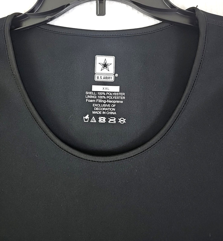 Official US Army Neoprene Water Training Gear Vest, Black, Size XXL Logo. gallery