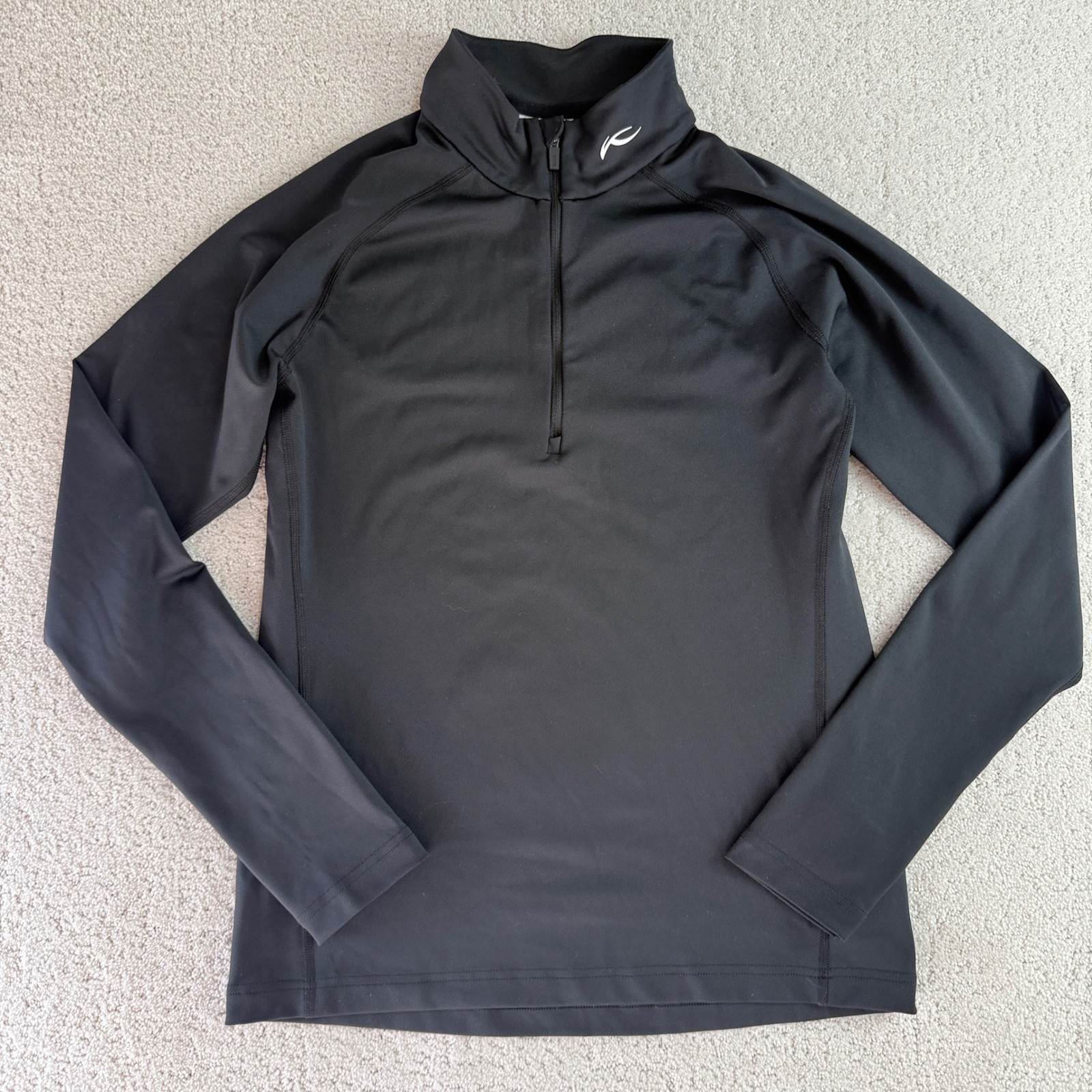 Kjus Men 2nd Skin Halfzip Black MS25-A09 Long Sleeve Pullover Size 48 S Small gallery
