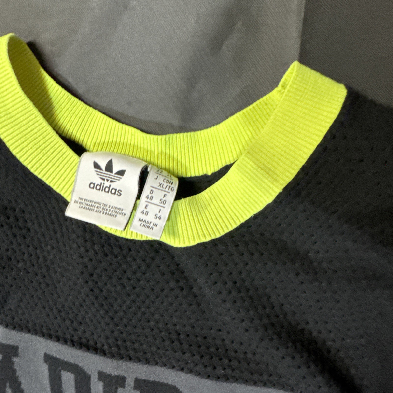 Adidas Mens Shirt Small Black Yellow Athletic Tank 03 Mesh Long Length gallery