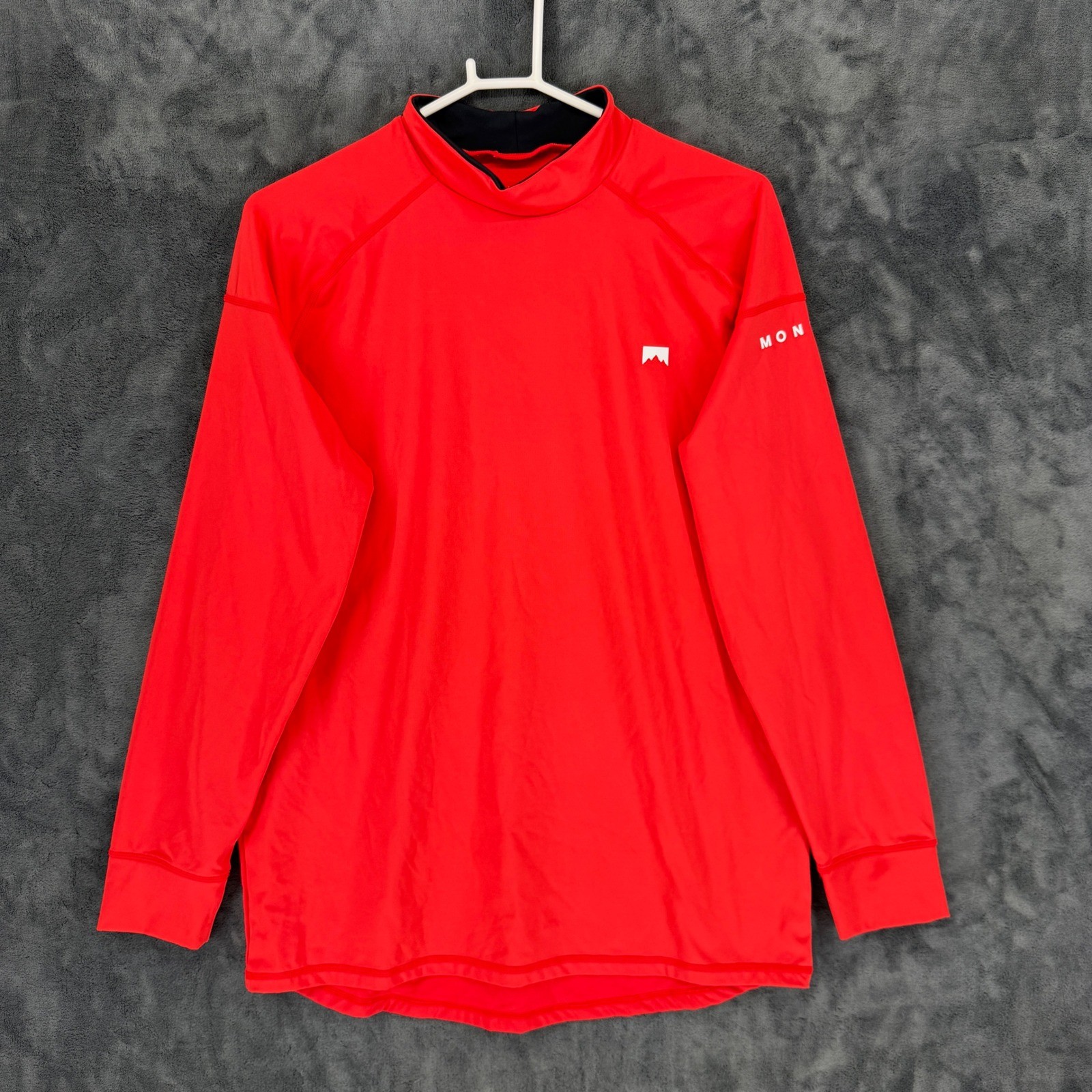 Montec Zulu FW20 Mens Base Layer Sweater Red Mock Neck Long Sleeve Size M gallery