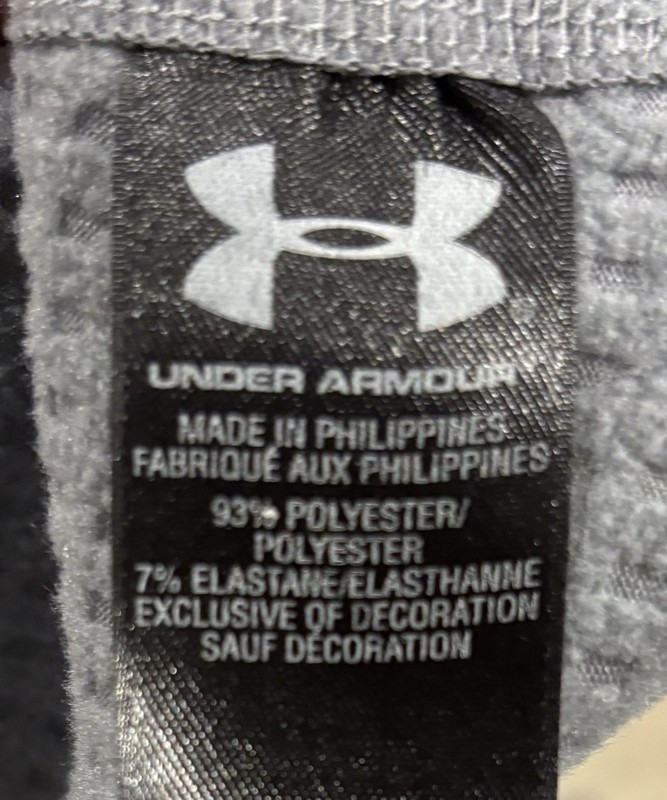 Under Armour Run 1/2 Zip Waffle Pullover Mens Medium Gray Hooded All Season gallery