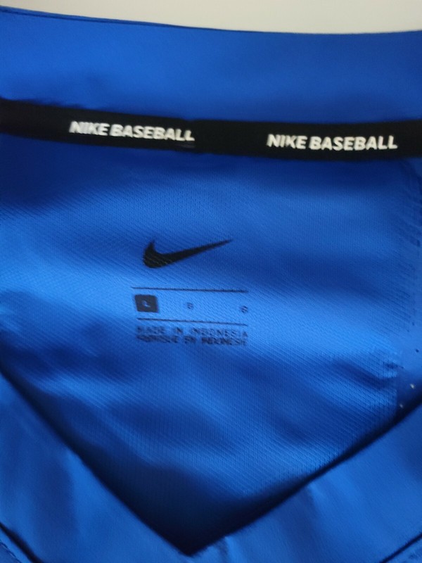 Nike - MLB Baseball Jacket Short Sleeve Team Blue Men's Size Large - 897383-493 gallery