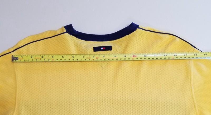 Tommy JEANS Hilfiger Yellow Flag Logo S/S Shirt Top Men's Sz M gallery